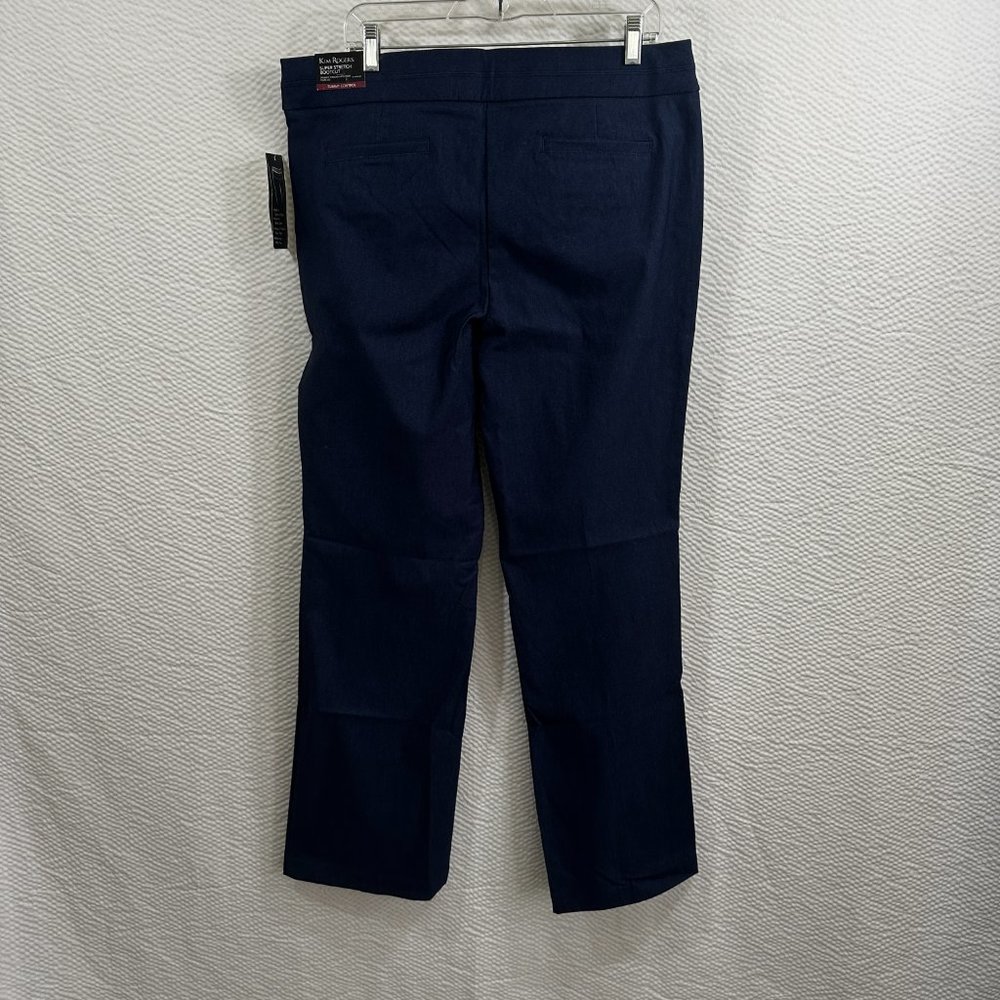 Kim Rogers Pants 16 Average Boot Cut Tummy Control Medium Denim Super Stretch - Picture 6 of 12